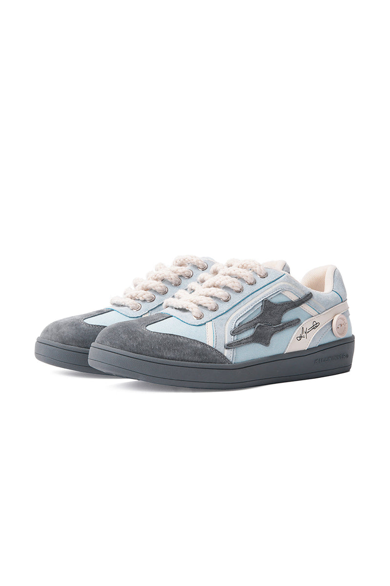 国内で当店のみ KillWinner - Gray Blue Unisex Retro Low Top T 3_716567db-644b-477e-8fb5-