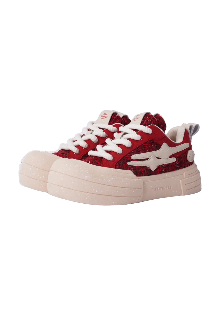 Smile Life Sneaker - Red – KILLWINNER Smile Life Sneaker - Red – KILLWINNER