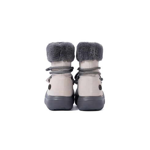 Short Fur Long Tube Snow Boots