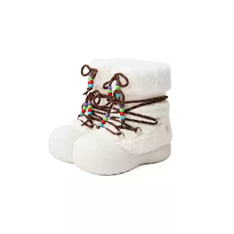 Short Fur Long Tube Snow Boots – KILLWINNER
