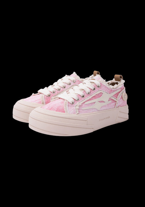 Flower Pink Canvas Shoes - PSYLOS 1, Flower Pink Canvas Shoes, Shoes, KILLWINNER, PSYLOS 1